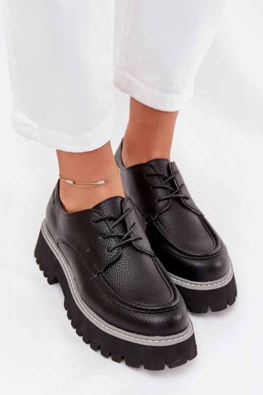 apavi sieviešu mokasīni  Big Star NN274052 Melns apavi sieviešu mokasīni  Big Star NN274052 Melns