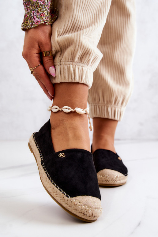 Zamšādas espadrilles Melns Joaquin  Zamšādas espadrilles Melns Joaquin