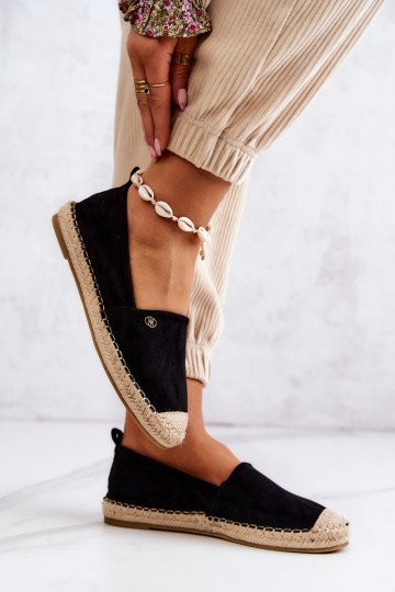 Zamšādas espadrilles Melns Joaquin 2