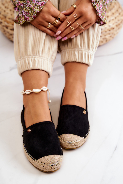 Zamšādas espadrilles Melns Joaquin  Zamšādas espadrilles Melns Joaquin