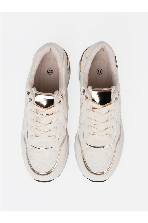 smilšu krāsas Sporta apavi z połyskującymi mi akcentami