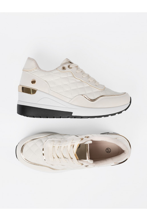 smilšu krāsas Sporta apavi z połyskującymi mi akcentami