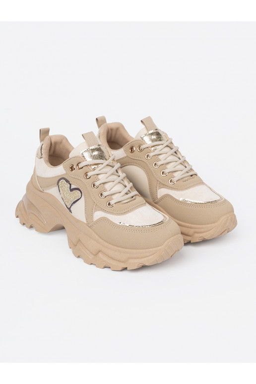 smilšu krāsas Sporta apavi z ozdobnym m m