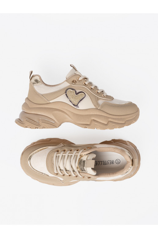 smilšu krāsas Sporta apavi z ozdobnym m m