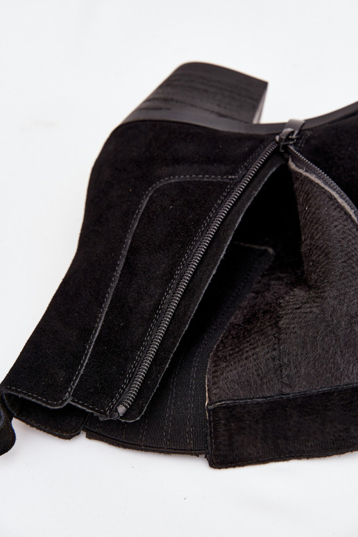 zamšādas Sieviešu puszābaki Melns Arelia zamšādas Sieviešu puszābaki Melns Arelia