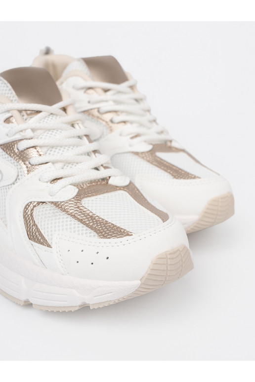 baltas krāsas Sporta apavi z bēšs-mi wstawkami