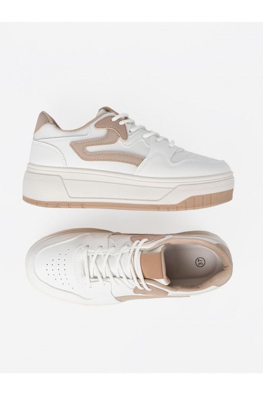 Baltas  Sporta apavi ar platformu