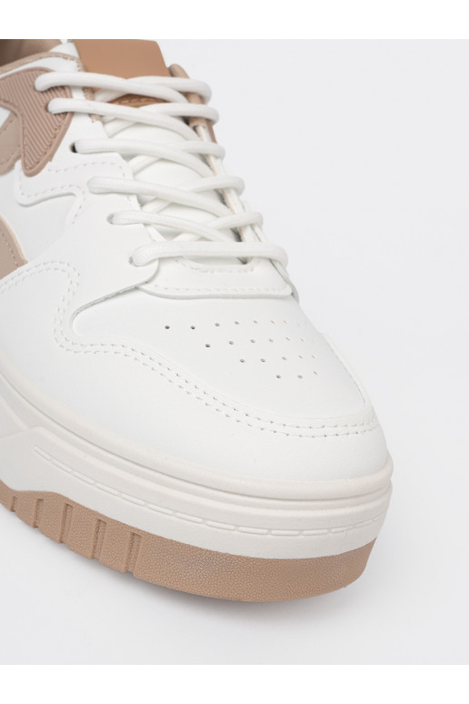 Baltas  Sporta apavi ar platformu