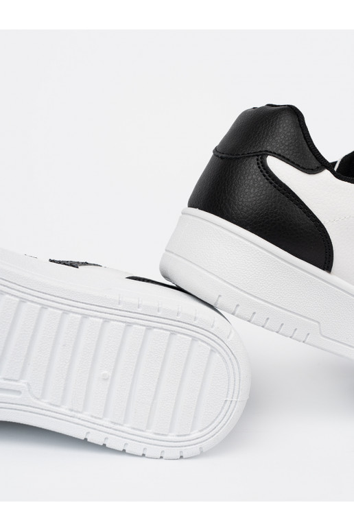  melns-balta krāsa Sporta apavi z brokatowymi wstawkami