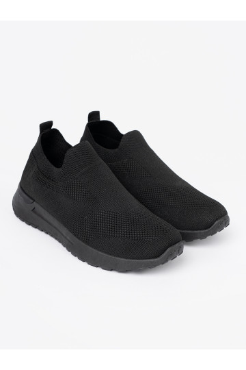 Sporta stila apavi typu slip-on melna krāsam kolorze 2