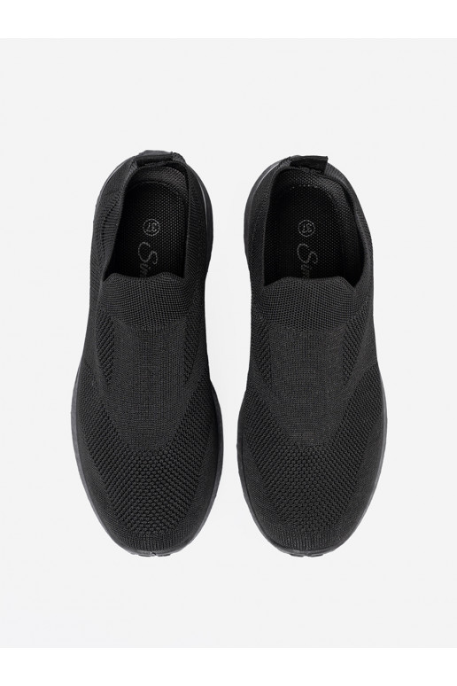 Sporta stila apavi typu slip-on melna krāsam kolorze