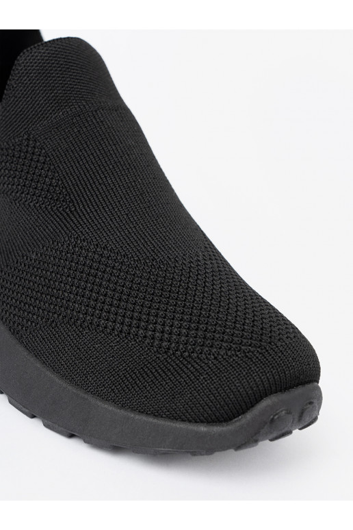 Sporta stila apavi typu slip-on melna krāsam kolorze