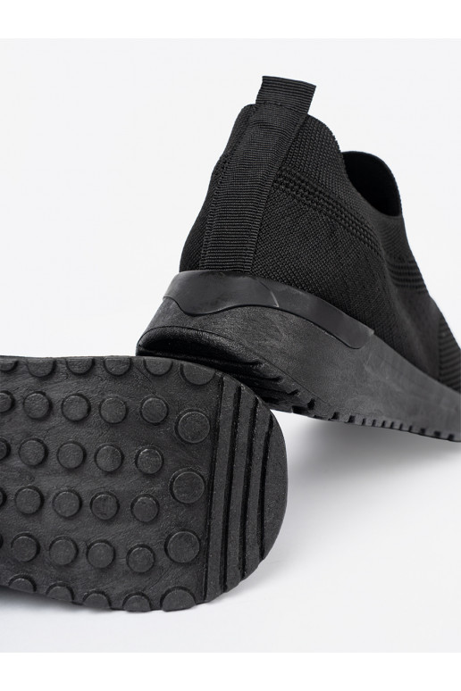 Sporta stila apavi typu slip-on melna krāsam kolorze