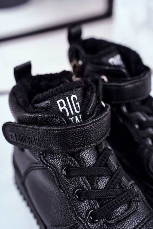 Bērnu apavi siltināti Sportiska stila apavi Big Star GG374040 Melns