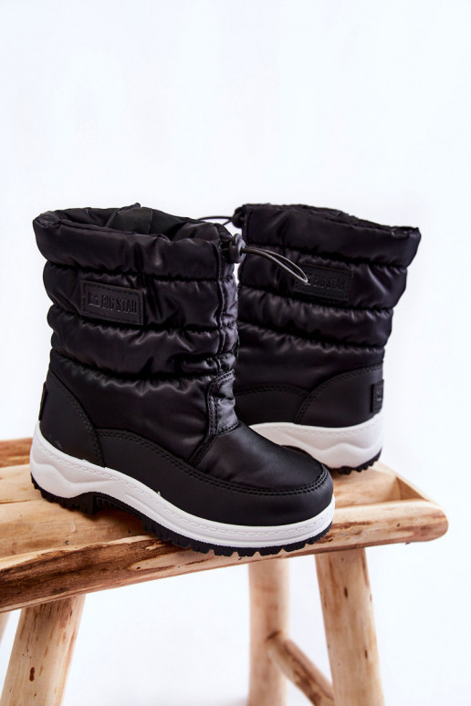 Sniega apavi ar rāvējslēdzējiem Big Star KK374235 Melns