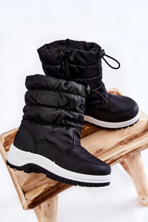 Sniega apavi ar rāvējslēdzējiem Big Star KK374235 Melns