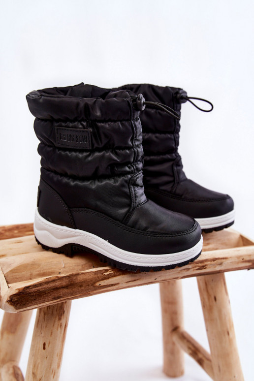 Sniega apavi ar rāvējslēdzējiem Big Star KK374235 Melns