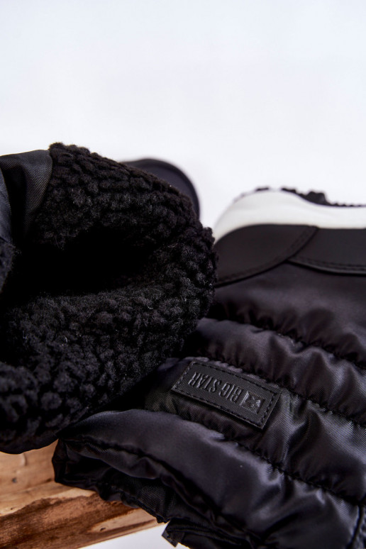 Sniega apavi ar rāvējslēdzējiem Big Star KK374235 Melns