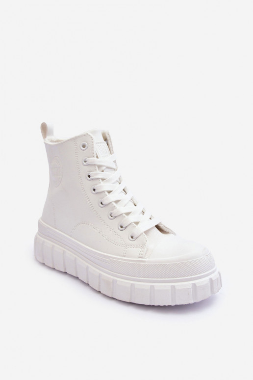 siltināti   brīvā laika apavi  Big Star MM274624 baltas krāsas