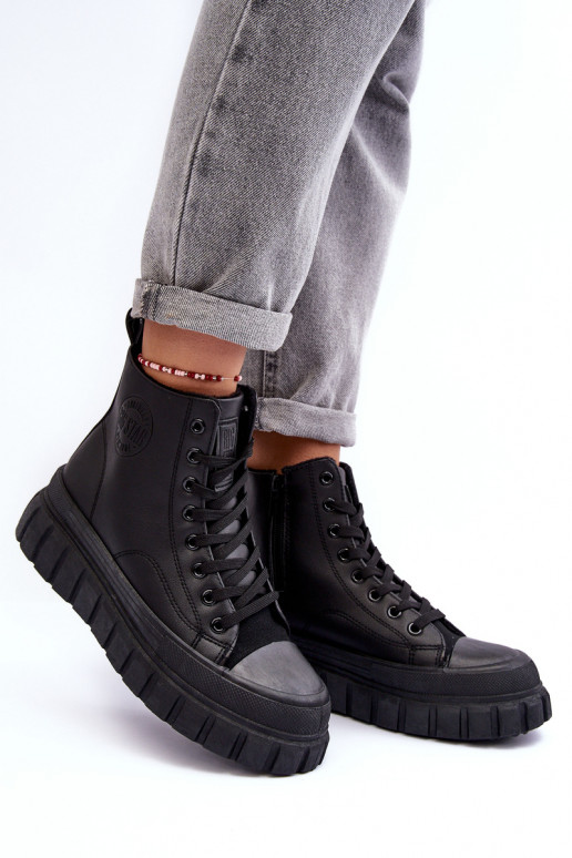 siltināti   brīvā laika apavi  Big Star MM274625 Melns