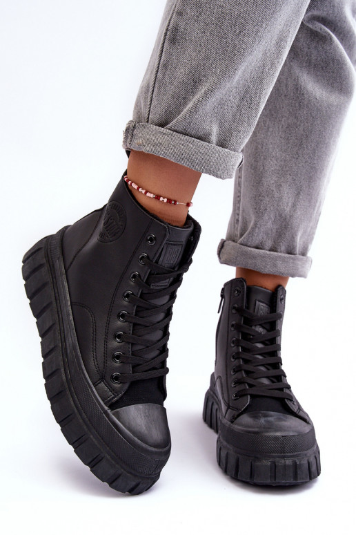 siltināti   brīvā laika apavi  Big Star MM274625 Melns