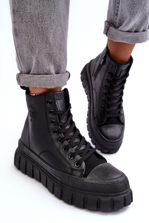 siltināti   brīvā laika apavi  Big Star MM274625 Melns