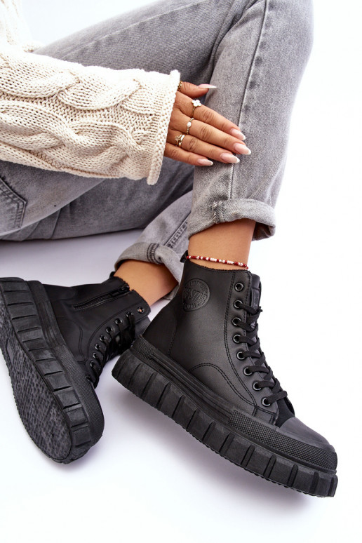 siltināti   brīvā laika apavi  Big Star MM274625 Melns