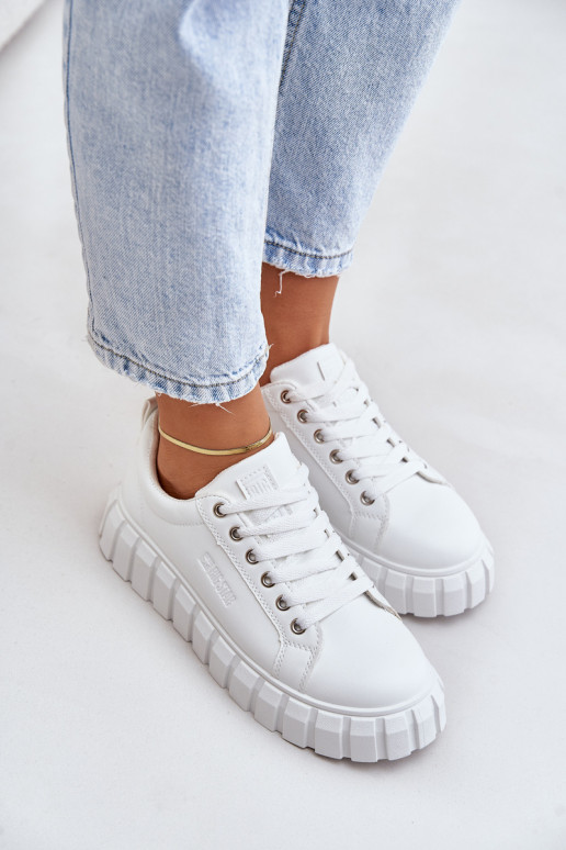 siltināti  modeļa apavi  Big Star MM274616 baltas krāsas