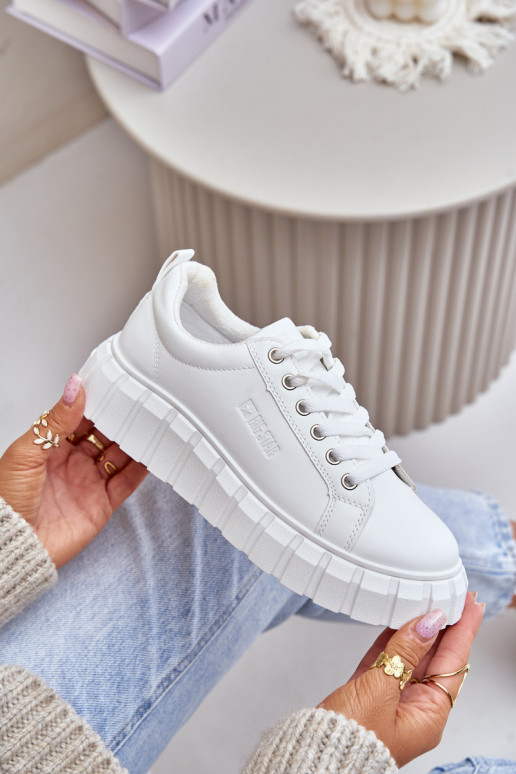 siltināti  modeļa apavi  Big Star MM274616 baltas krāsas