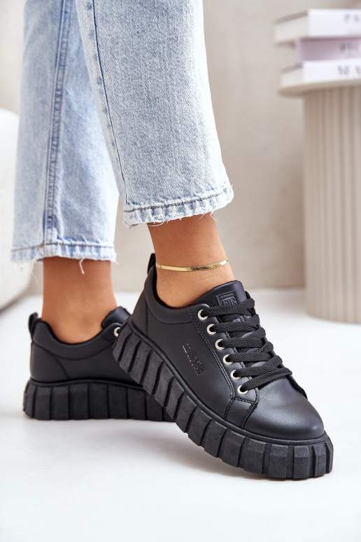 siltināti  modeļa apavi  Big Star MM274617 Melns