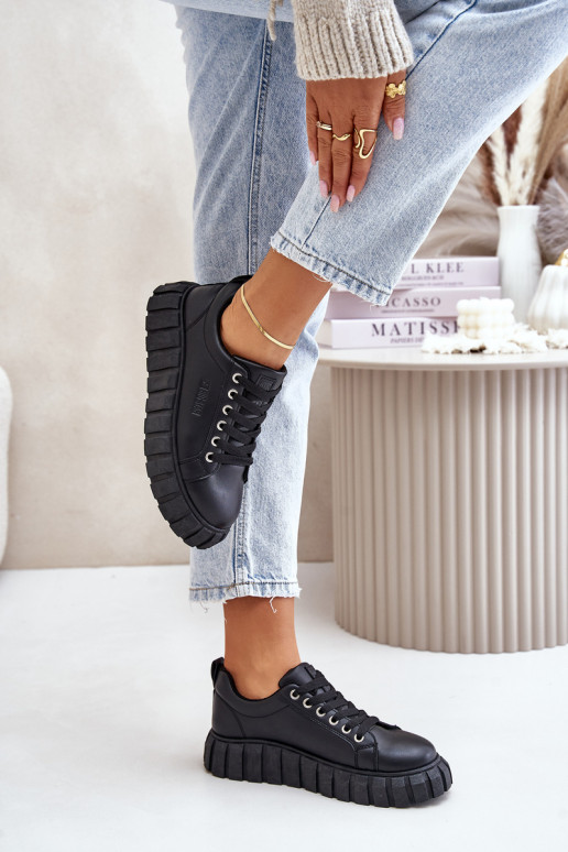 siltināti  modeļa apavi  Big Star MM274617 Melns