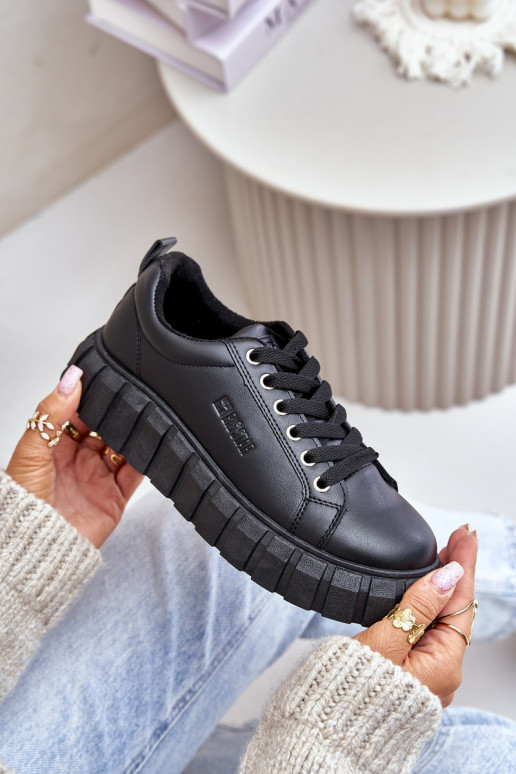 siltināti  modeļa apavi  Big Star MM274617 Melns