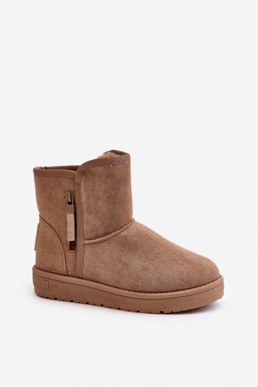 sniega apavi  Big Star OO274A165 smilšu krāsas sniega apavi  Big Star OO274A165 smilšu krāsas