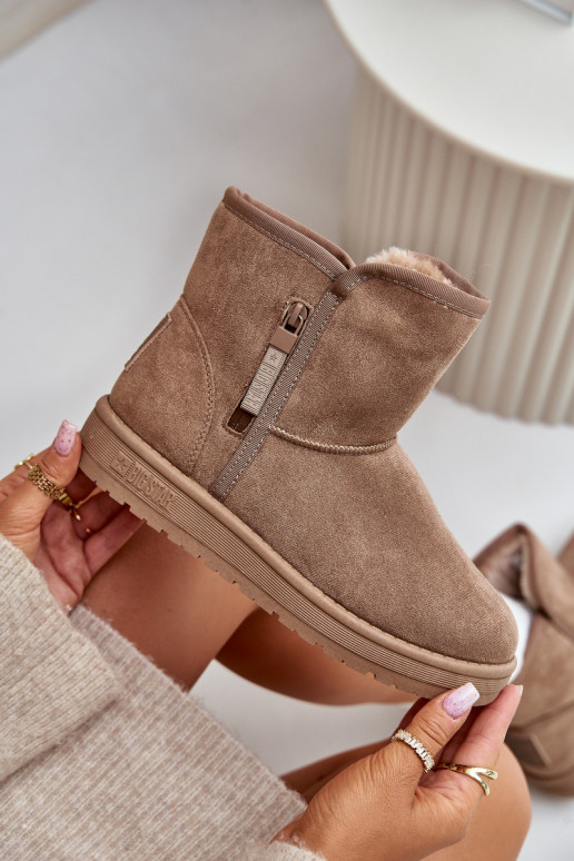 sniega apavi  Big Star OO274A165 smilšu krāsas sniega apavi  Big Star OO274A165 smilšu krāsas