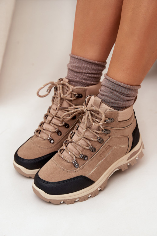 pārgājienu zābaki  Big Star SS274095 smilšu krāsas