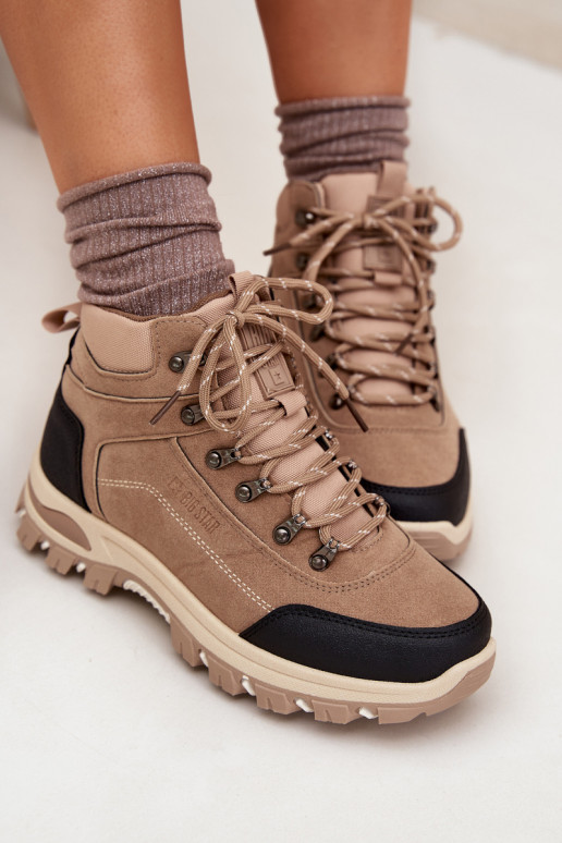 pārgājienu zābaki  Big Star SS274095 smilšu krāsas