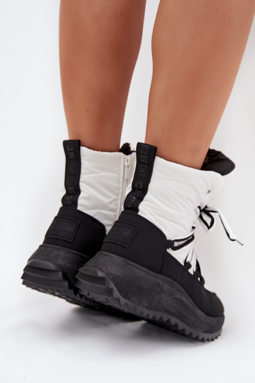 sniega apavi   Big Star SS274060 Baltas-Melns sniega apavi   Big Star SS274060 Baltas-Melns