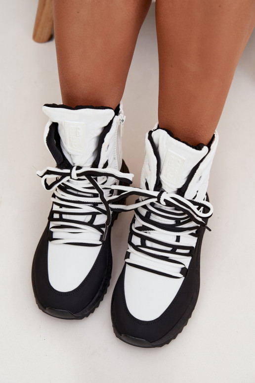 sniega apavi   Big Star SS274060 Baltas-Melns sniega apavi   Big Star SS274060 Baltas-Melns