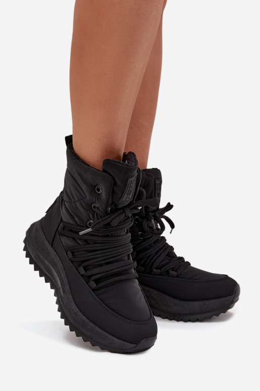 sniega apavi   Big Star SS274059 Melns sniega apavi   Big Star SS274059 Melns