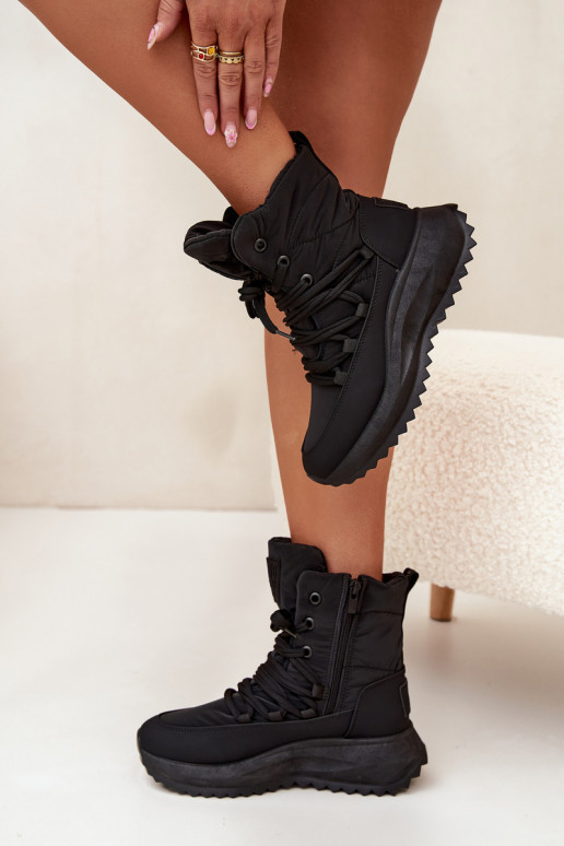 sniega apavi   Big Star SS274059 Melns sniega apavi   Big Star SS274059 Melns