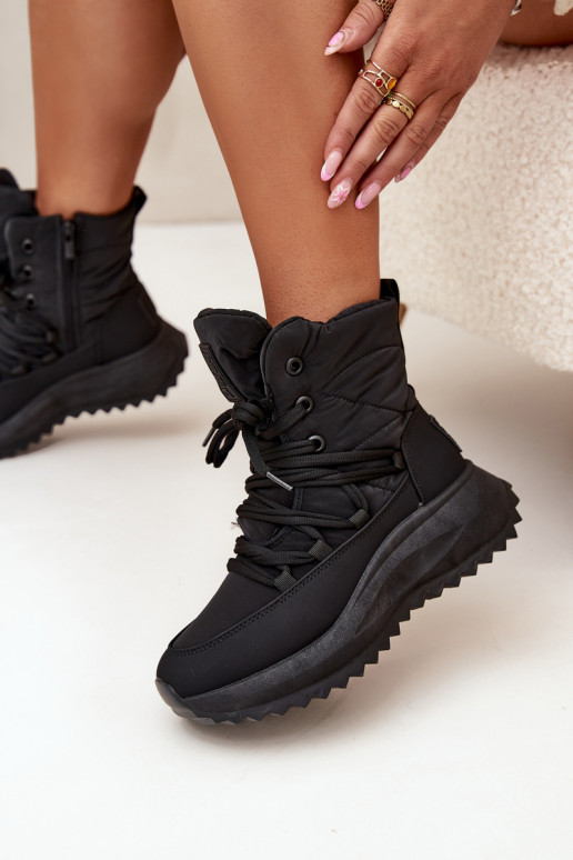 sniega apavi   Big Star SS274059 Melns sniega apavi   Big Star SS274059 Melns