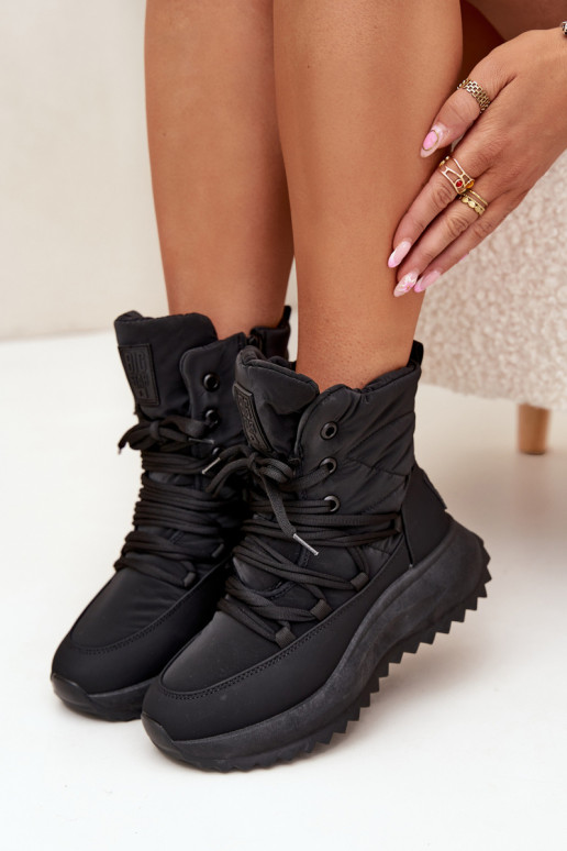 sniega apavi   Big Star SS274059 Melns sniega apavi   Big Star SS274059 Melns