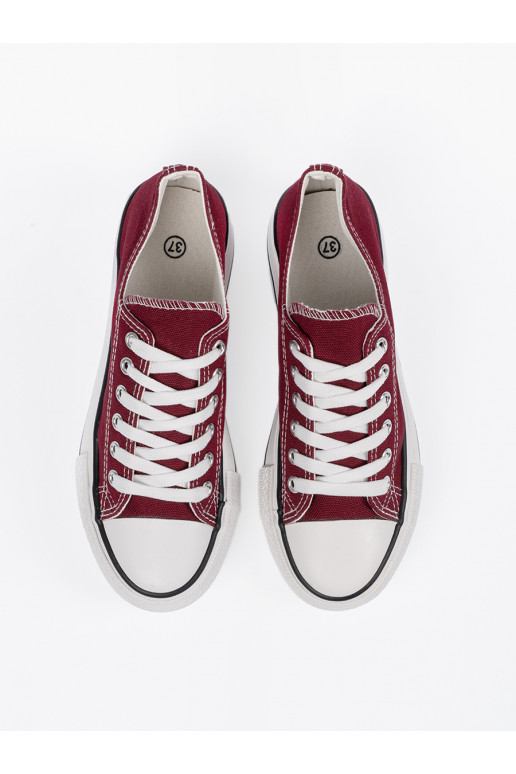  bordo krāsa kurpes ar platformu