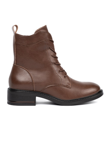 brūnas krāsas  zābaki z niskim obcasem Sergio Leone