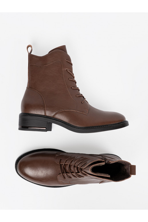 brūnas krāsas  zābaki z niskim obcasem Sergio Leone