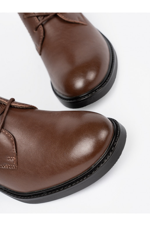 brūnas krāsas  zābaki z niskim obcasem Sergio Leone