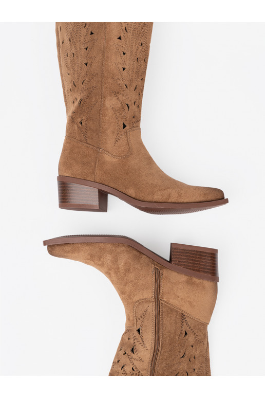 garie zābaki przed kolano brūnas krāsas 