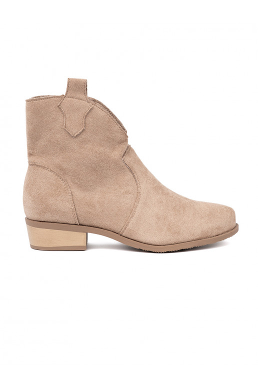 smilšu krāsas zābaki  