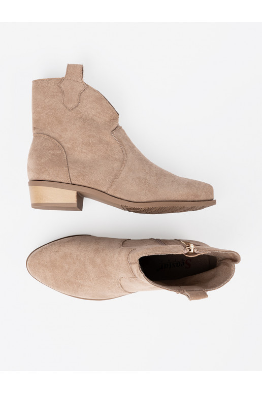 smilšu krāsas zābaki  