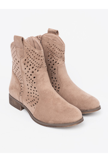 smilšu krāsas zābaki  kowbojskim stylu 2